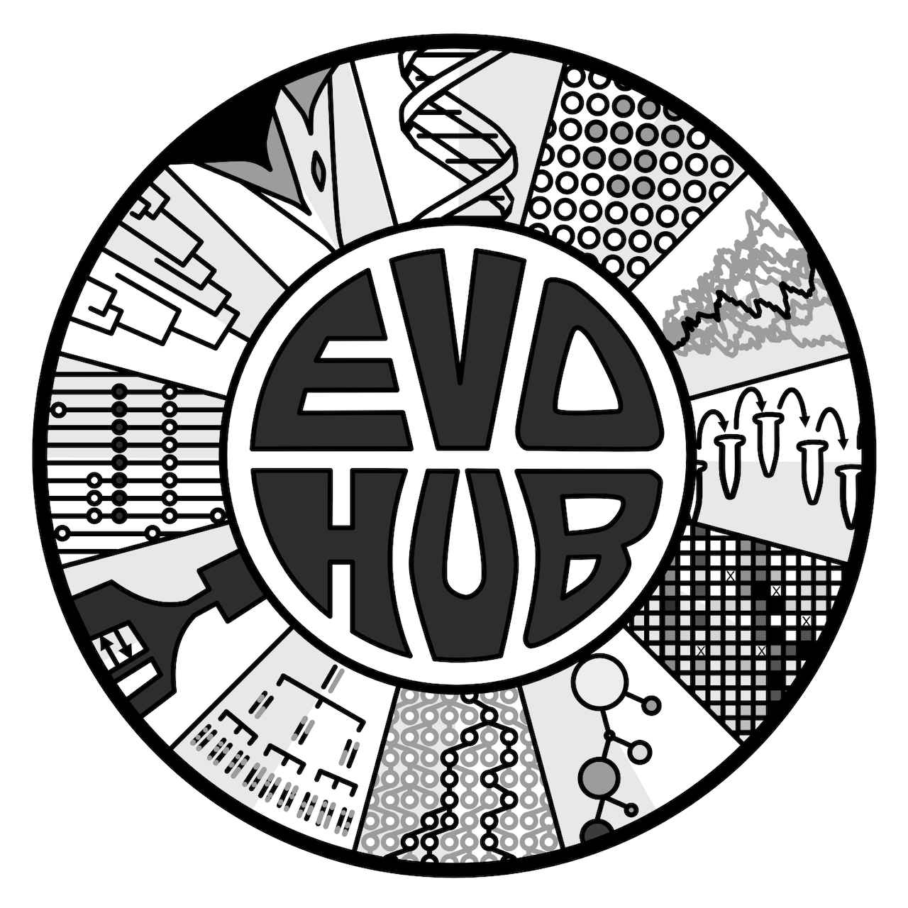 Evo-Hub logo.